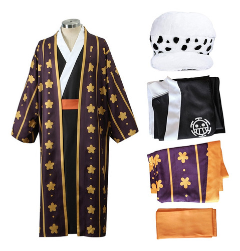 Traje De Cosplay De Trafalgar Law De Una Pieza