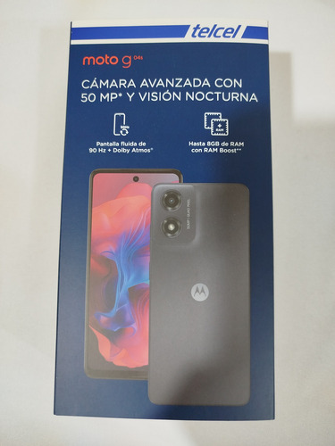 Smartphone Motorola Moto G04s Graphite De 128 Gb, 4 Gb+128 Gb Ram Boost Cam De 50 Mp, Pantalla Gorilla Glass 6.6