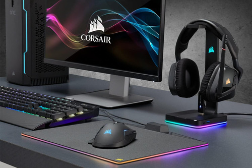 Corsair St100 Rgb Premium Headset Stand With 7.1 Surround So