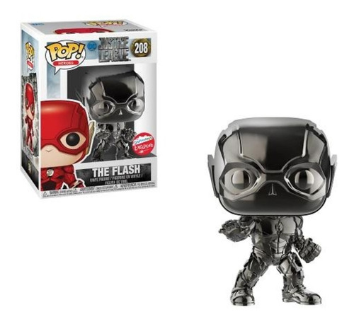 The Flash Black Chrome Justice League Funko Pop