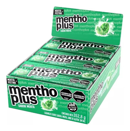 Caramelos Menthoplus Menta Mentol 29,4g X12 Unidades