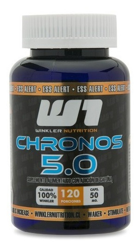 Cafeína Chronos 5.0 50 Mg. 120 Cáps. Winkler Nutrition