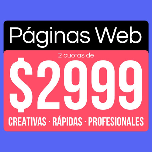 Imagen 1 de 5 de Páginas Web Creativas Y Económicas | Sitios De $6500 En 48hs