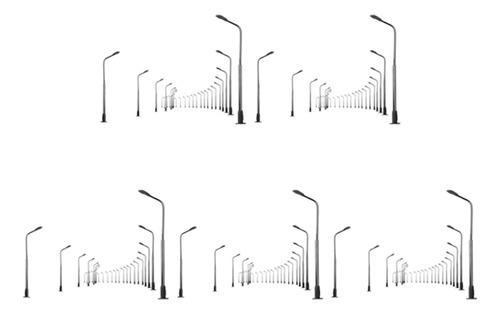 Farolas De Calle, Modelo De Ferrocarril, 10 Cm, Escala Ho Sc