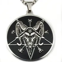 Comprar Dije Cabra Satanás Baphomet Demonio Acero Inoxidable #106