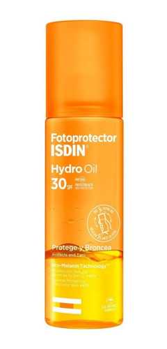 Fotoprotector Isdin Spf 30 Hydro Oil Bifáfico Protege Y Broncea Protector Solar Piel Sensible