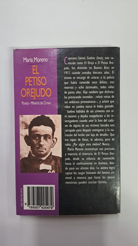El Petiso Orejudo-maría Moreno-ed:planeta-libreria Merlin (Usado)