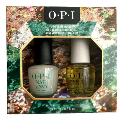 Nail Envy Opi Endurecedor De Uñas + Aceite De Cuticula 