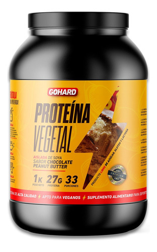 Proteina Vegetal Chocolate Peanut Butter 33 Sv - Gohard 