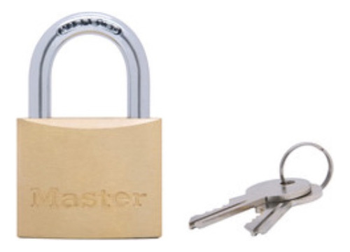 Candado De Cuerpo Macizo Master Lock Usa 40 Mm Color Dorado