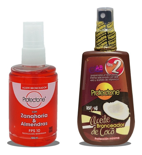 Aceite Bronceador De Coco Y Zanahoria Protectone