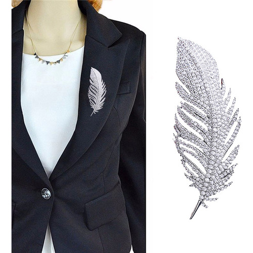 Platinum Suits Corsage Brooch