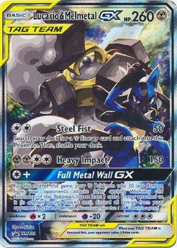 Lucario & Melmetal Gx Sm192 Promo Full Art Pokemon Tcg