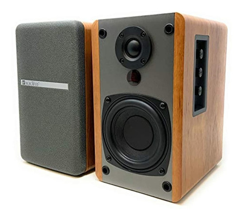 Altavoces De Estantería Bluetooth Activos Bt25 De Madera Can