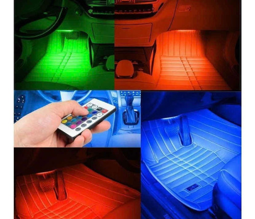 Tiras Luces Led Tunning Auto Rgb Deco Interior Audioritmica