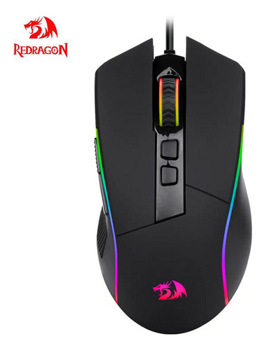 Mouse Gamer De Juego Redragon  Centrophorus M601-3 Black Y Red