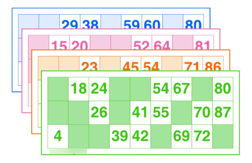 Cartones De Bingo 60 Unidades