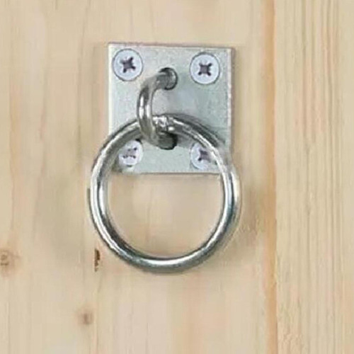 Anillo De En Placa Caballo Hierro Niquelado For Caballo