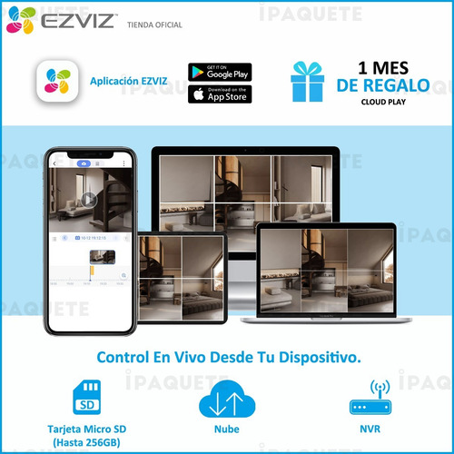 Cámara De Seguridad Wifi Ip Motorizado Audio Full Hd+soporte