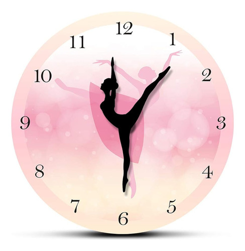 The Geeky Days Ballet Girl Princess Pink Wall Clock Baby Gir