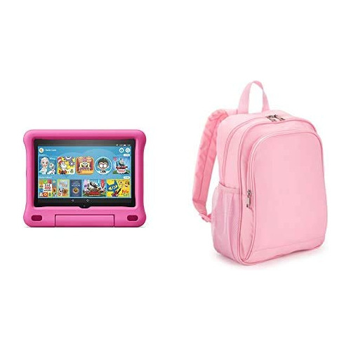 Fire Hd 8 Tablet Para Niño 32 Gb Rosa Mochila Hecha