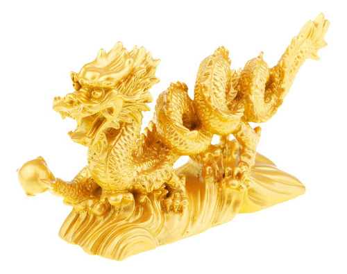Estatuilla De Dragón Ornamento De Bronce De Poder Chinese
