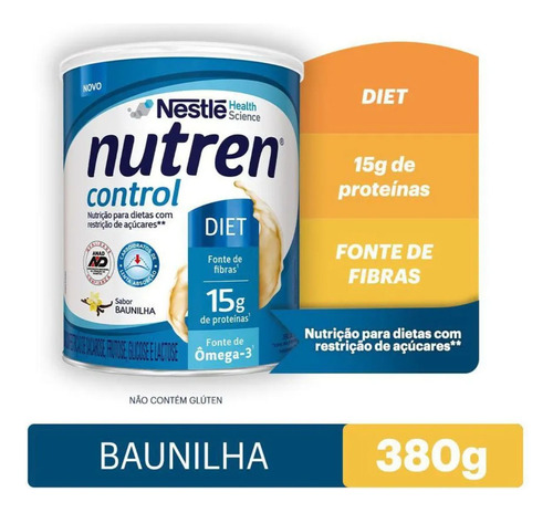 Nutren Control 380g Baunilha Suplemento Alimentar Nestlé