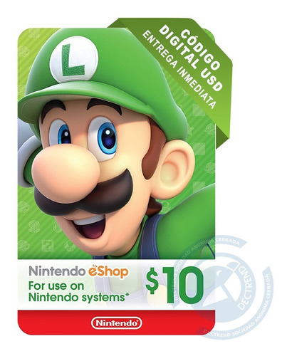Nintendo Eshop Gift Card $10 | Tarjeta Regalo | Envío Rápido