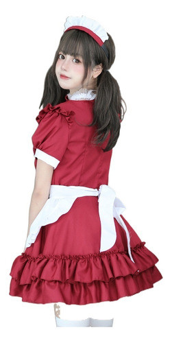 Conjunto De Vestidos De Sirvienta De Cosplay De Talla Grande