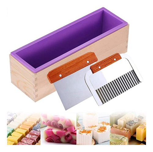 Molde De Silicone Para Fazer Velas De Sabão Onduladas Diy