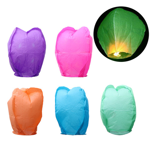 Faroles Flotantes Con Forma De Cielo, 5 Unidades