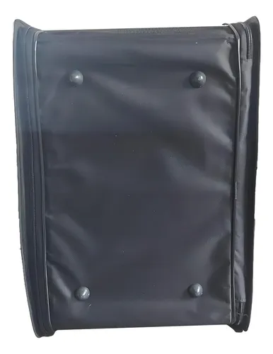 Bolsa flexible para mascotas de 30 x 30 x 47 cm, negra, 8 kg
