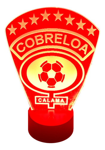 Lámpara Led Insignia Cobreloa Calama 7 Colores En Uno