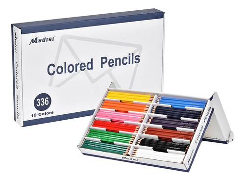 Lápices De Colores A Granel Preafilados 12 Colores 336 Unida