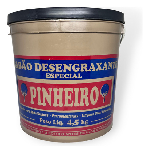 Pasta Sabão Desengraxante Especial P/ Mãos 4,5kg Pinheiro
