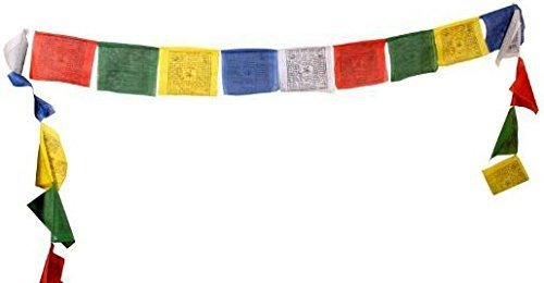 Imagen 1 de 7 de Bandera De Oración Tibetana - Diseño Tradicional Grande (10