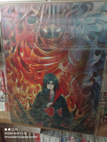 Naruto Shippuden Uchiha Poster Lenticular 3d (Usado)