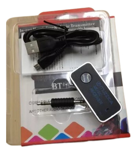Receptor Bluetooth Para Audio Manos Libres Pila Recargable