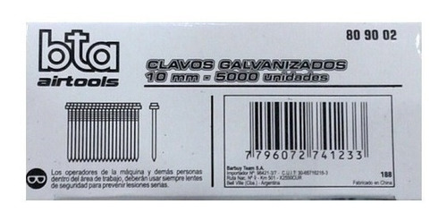 Clavos Para Clavadora O Engrapadora 10mm Caja X 5000u