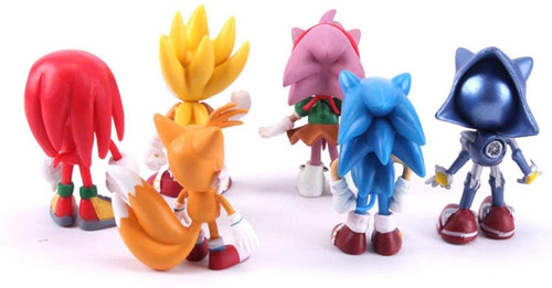 Boneco De Ação Do Sonic, 6 Peças De Bonecos Clássicos