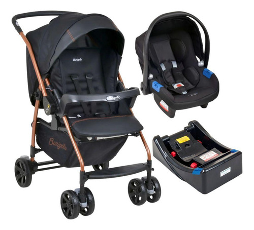 Travel System Rio K Preto Cobre Com Base - Burigotto