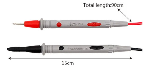 Puntas De Multimetro Con Cocodrilos 20a 1000v
