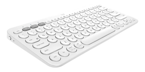 Imagen 2 de 4 de Teclado bluetooth Logitech K380 QWERTY español color blanco