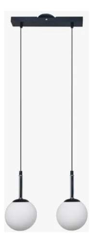 Lampara Colgante Ciro 2 Luces 150cm G9 Base Rectangular