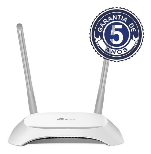 Imagem 1 de 4 de Roteador Tp-link 2 Antenas Wireless 300mbps - Tl-wr840n W