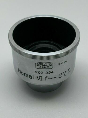 Carl Zeiss Jena Homal Vi Eyepiece, F= -37.5, 202 254 Vvr