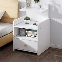 Comprar Moderno Mesa Noche Buro De Madera Sencillos Con Cajones 33cm