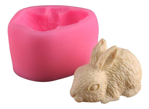 I Molde De Silicona Con Forma De Conejo De Pascua En V Mc9v