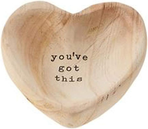 Got This Wood Heart Trinket, 5  X 5 