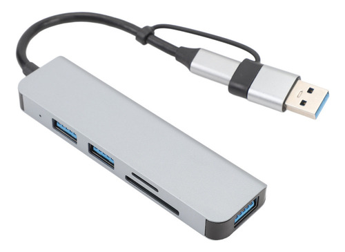 Estación Acoplamiento Usb C 5 En 1 Tipo Hub, 5 Gbps, 3 Da